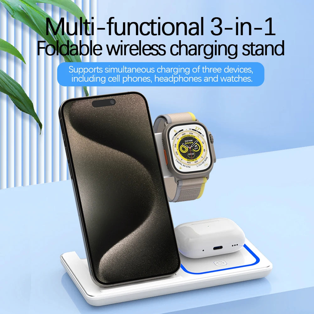 3 in 1 Wireless Charging Station - Voltix