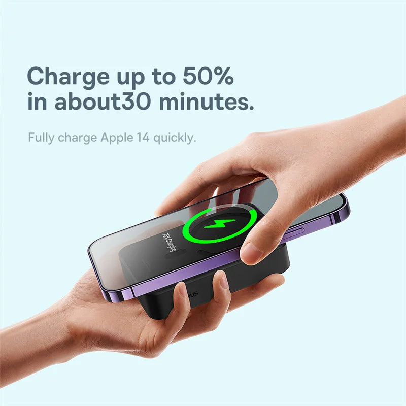 BASEUS Magsafe Power Bank - Wireless & Wired Charging - Voltix