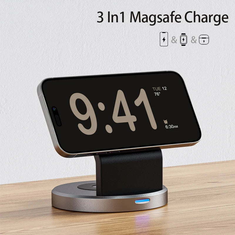 Magnetic 3 in 1 Wireless Charging Station - Voltix