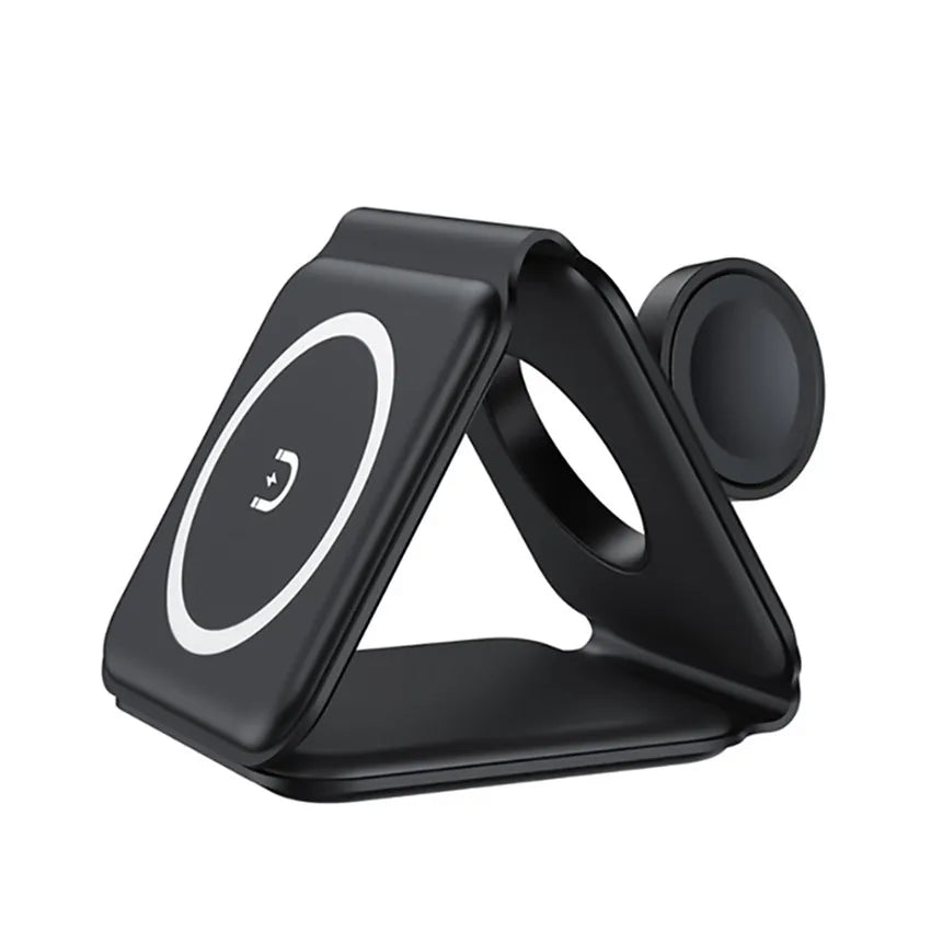 Adjustable 3-in-1 Wireless Charging Station with 360° Rotation - Voltix