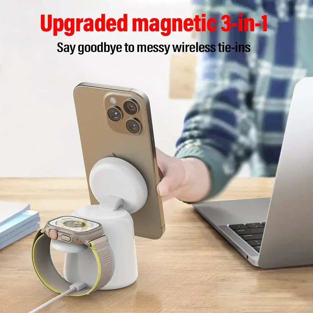 Minimalistic 3 IN 1 Charging Station - Voltix