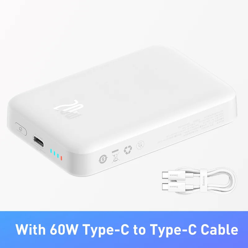 BASEUS Magsafe Power Bank - Wireless & Wired Charging - Voltix
