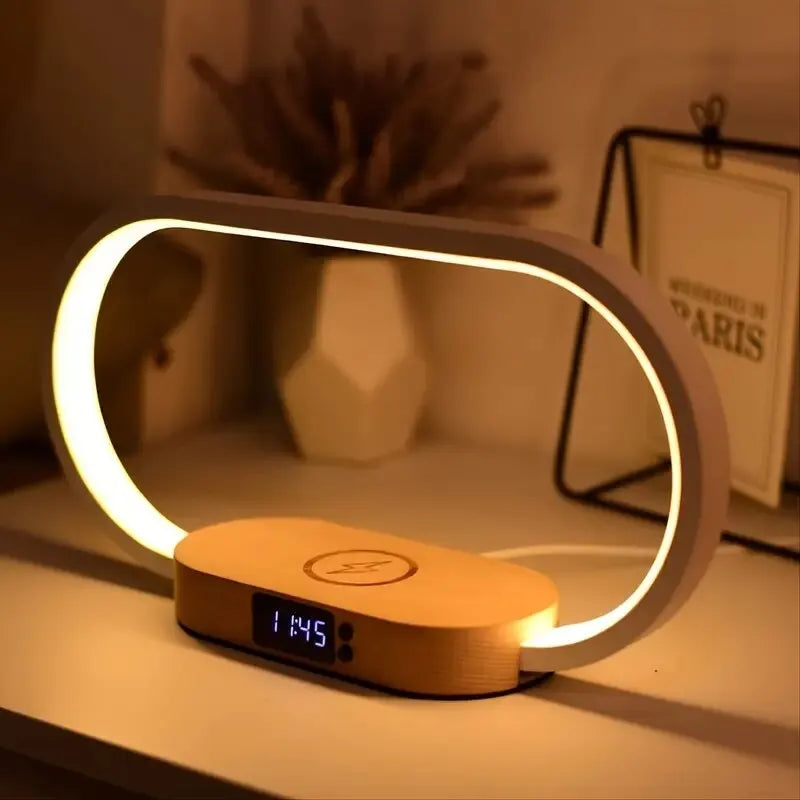 Charging Stand with LED Light & Digital Clock - Voltix